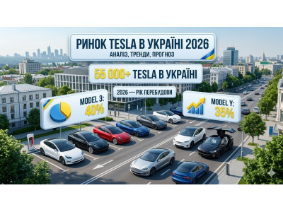 Скільки Tesla в Україні у 2026 році: повна статистика, ціни, найпопулярніші моделі та чесний прогноз